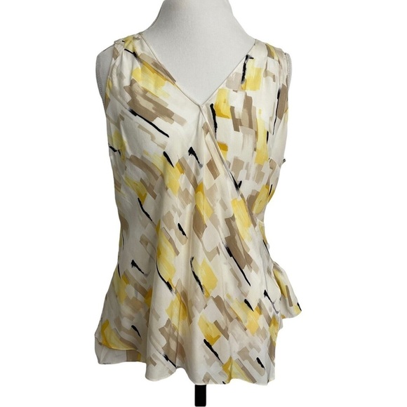 WHBM Silk Blouse Surplice Faux Wrap - Picture 1 of 6